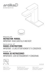 Artika BFCT1S-RI-CBL Manual De Instrucciones