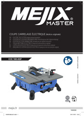 Mejix MASTER CCE 180-ASP Manual De Instrucciones