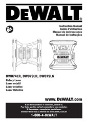 DeWalt DW079LR Manual De Instrucciones