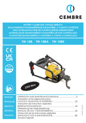 Cembre TW-18BA Manual De Uso Y Mantenimiento