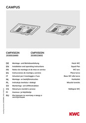 KWC CAMPUS CMPX502N Instrucciones De Montaje Y Servicio