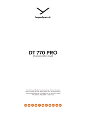 Beyerdynamic DT 770 PRO Instrucciones De Uso