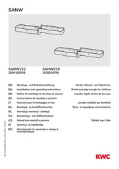 KWC SANW Serie Instrucciones De Montaje Y Servicio