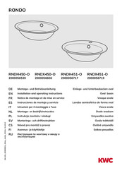 KWC RONDO RNDH450-O Instrucciones De Montaje Y Servicio