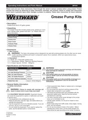 Westward 29FX04 Instrucciones De Funcionamiento Y Manual De Piezas