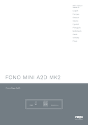Rega FONO MINI A2D MK2 Manual De Instrucciones