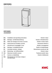 KWC DRYX600 Instrucciones De Montaje Y Servicio