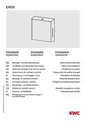 KWC EXOS Serie Instrucciones De Montaje Y Servicio