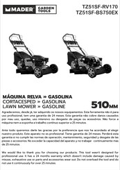 MADER TZ51SF-BS750EX Manual De Instrucciones