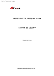 KeLi XK3101+ Manual De Usuario