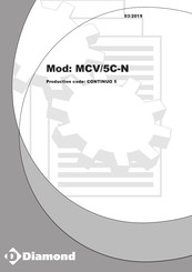 Diamond MCV/5C-N Manual De Uso Y Mantenimiento