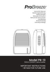 ProBreeze PB-13 Manual De Instrucciones