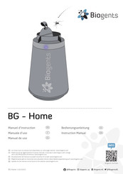 Biogents BG - Home Manual De Uso