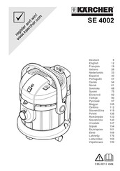 Kärcher SE 4002 Manual Del Usuario