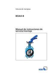 KSB BOAX-B Manual De Instrucciones De Servicio/Montaje