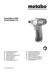 Metabo PowerMaxx SSD Manual Original