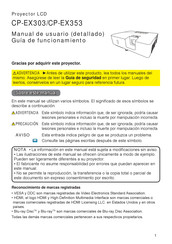 Maxell CP-EX303 Manual De Usuario