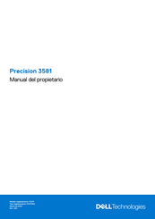 Dell Precision 3581 Manual Del Propietário