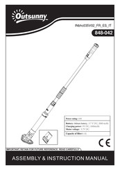 Outsunny 848-042 Manual De Montaje E Instrucciones