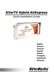 Avermedia AverTV Hybrid AirExpress Guía De Instalación Rápida