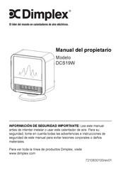 Dimplex DCS19W Manual Del Propietário