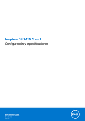 Dell Inspiron 14 7425 2 en 1 Configuración Y Especificaciones