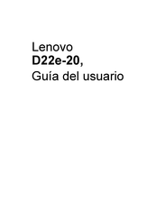 Lenovo D22e-20 Guia Del Usuario