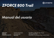 CF MOTO ZFORCE 800 Trail 2022 Manual Del Usuario