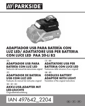 Parkside PAA 20-Li B2 Manual De Instrucciones