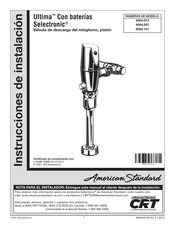 American Standard Ultima Selectronic 6064.101 Instrucciones De Instalación