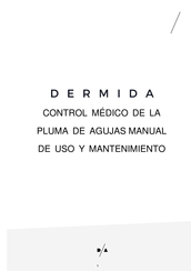 Dermida MATRIXNEEDLING Manual De Uso Y Mantenimiento