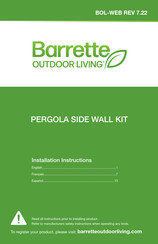 Barrette Outdoor Living rodl1061 Instrucciones De Instalación