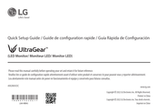 LG UltraGear 49GR85DC Guía Rápida De Configuración