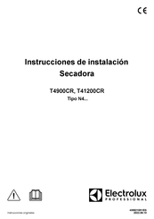 Electrolux Professional T4900CR Instrucciones De Instalación