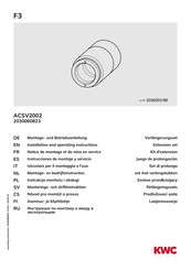 KWC 2030060823 Instrucciones De Montaje Y Servicio