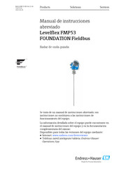 Endress+Hauser Levelflex FMP53 FOUNDATION Fieldbus Manual De Instrucciones