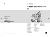 Bosch GCM 18V-216 D Professional Manual Original