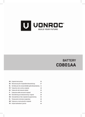 VONROC CD801AA Traducción Del Manual Original