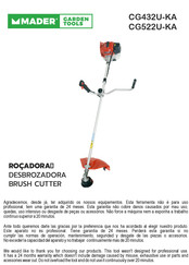 MADER CG432U-KA Manual De Instrucciones