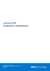 Dell Latitude 3330 Configuración Y Especificaciones