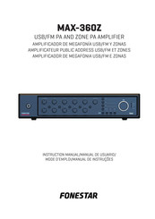 FONESTAR MAX-360Z Manual De Usuario