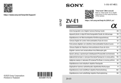 Sony ZV-E1 Guia De Incio Rapida