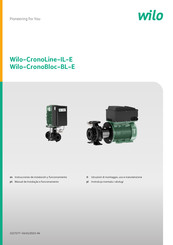 Wilo CronoLine-IL-E Instrucciones De Instalación Y Funcionamiento