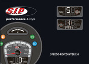 SIP SPEEDO-REVCOUNTER 2.0 Instrucciones