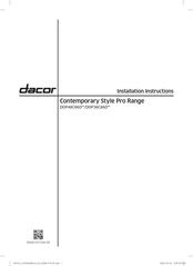 Dacor DOP48C86D Serie Instrucciones De Instalación