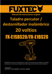 FUXTEC FX-E1BS20 Manual De Instrucciones