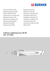 Berner 411329 Instrucciones De Manejo