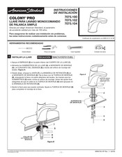 American Standard COLONY PRO 7075.102 Instrucciones De Instalación