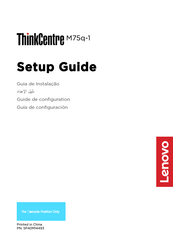 Lenovo ThinkCentre M75q-1 Guía De Configuración