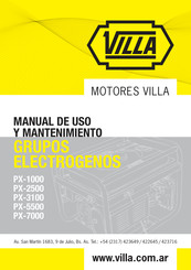 Villa PX-5500 Manual De Uso Y Mantenimiento